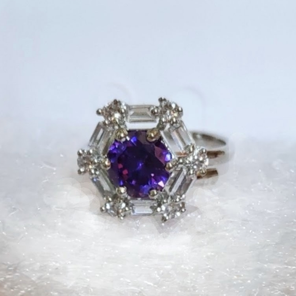 Amethyst Cocktail Ring